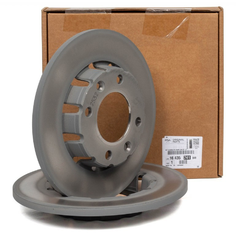 PSA 1643574180 PEUGEOT 208 – 2008 ARKA FREN DİSKİ TAKIMI (SOĞUTMASIZ)