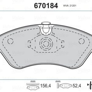 VALEO 670184 OPEL ASTRA F - VECTRA B 1.6 ÖN FREN BALATASI