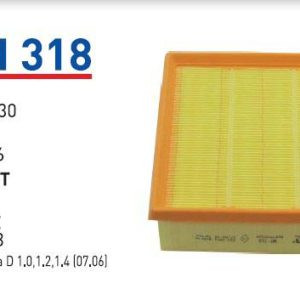 WUNDER WH 318 OPEL CORSA D-E 1.2-1.4 BENZİNLİ HAVA FİLTRESİ