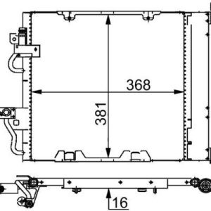 BHR-AC376000S RADYATÖR KLİMA(KONDENSER)ASTRA H 04-10 Z13DTH-Z17DTH-Z19DTJ UZUN TİP