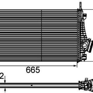 BHR-CI191000P TURBO RADYATÖRÜ (INTERCOOLER) INSIGNIA 08= INSIGNIA A B16DTH-A16LET-A20DTH-B20DTH