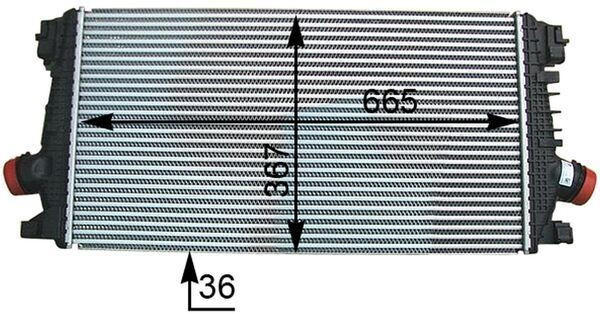 BHR-CI364000P TURBO RADYATÖRÜ (INTERCOOLER) ASTRA J / CRUZE / ZAFIRA C B16DTH-B16DTL-A17DTC-A20DTH