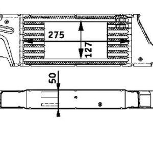BHR-CI61000P TURBO RADYATÖRÜ (INTERCOOLER) COMBO C / CORSA C / TIGRA B 04= Z13DTJ-Z13DT-Z17DTH-Y13DT-Z13DT