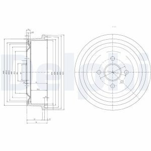 DEL-BF103 KAMPANA FREN COMBO B / CORSA B / KADETT E / ASCONA C ARKA