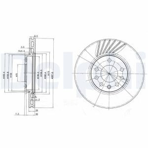 DEL-BG3142 FREN DISKI VECTRA B  95-03 / ON HAVALI 288-5 (SET)