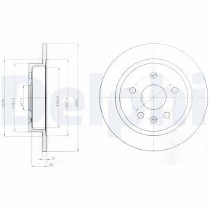 DEL-BG4188 FREN DISKI INSIGNIA A 08-18 / ARKA DUZ 292-5(SET)