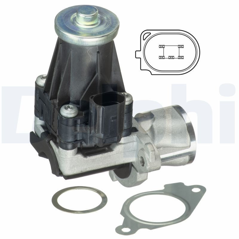 DEL-EG10443-12B1 EGR VALFİ OPEL CORSA D / ASTRA J / FIAT EGEA / FİORİNO A13DTC-1.3D