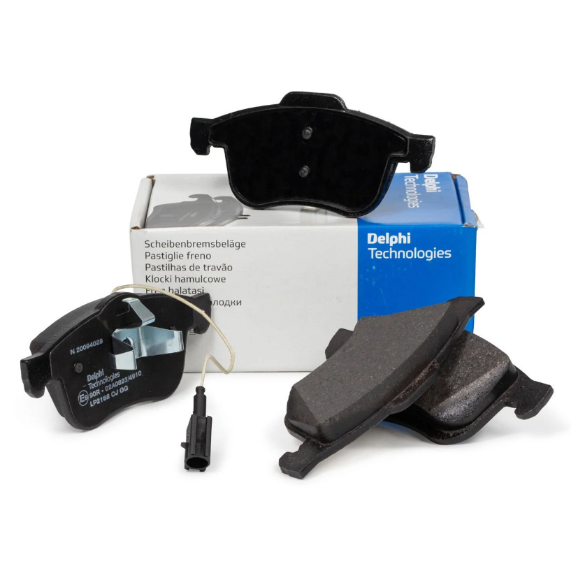 DEL-LP2168 FREN BALATA DOBLO 10= / DOBLO MAXI 10= / COMBO D 12= (ÇİFT FİŞLİ 215mm) ÖN