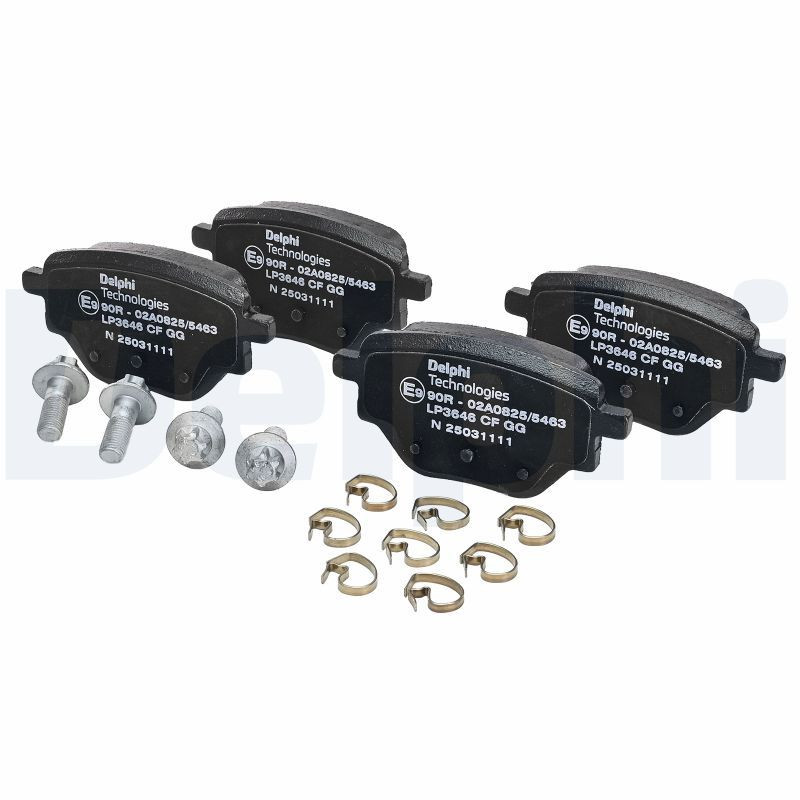 DEL-LP3646 FREN BALATA 2008 II 2019= / CORSA F 2019= / 208 II 2019= ARKA