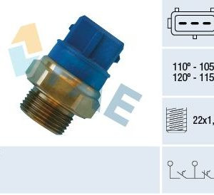 FAE-38330 MÜŞÜR FAN VECTRA B / VECTRA C / ZAFIRA A 01 X16XEL-Z16XE-X18XE-Z18XE-X20XEV-X25XE  MAVI 3 FISLI