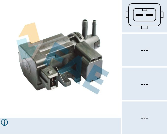 FAE-56013 SENSÖR TURBO VAKUM CORSA C / D / ASTRA G / H / J / INSIGNIA A / MERIVA B Y17DT-Z17DTL-Z13DTH-Z19DTH