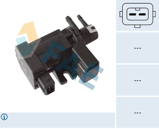 FAE-56043 SENSÖR TURBO VAKUM CORSA D / INSIGNIA A / VECTRA C A13DTE-Z16DTH