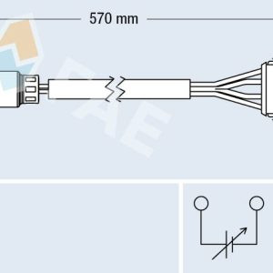 FAE-77154 SENSÖR OKSİJEN CORSA C / ASTRA G / ASTRA H / MERIVA Z12XEP / Z14XEP ÖN