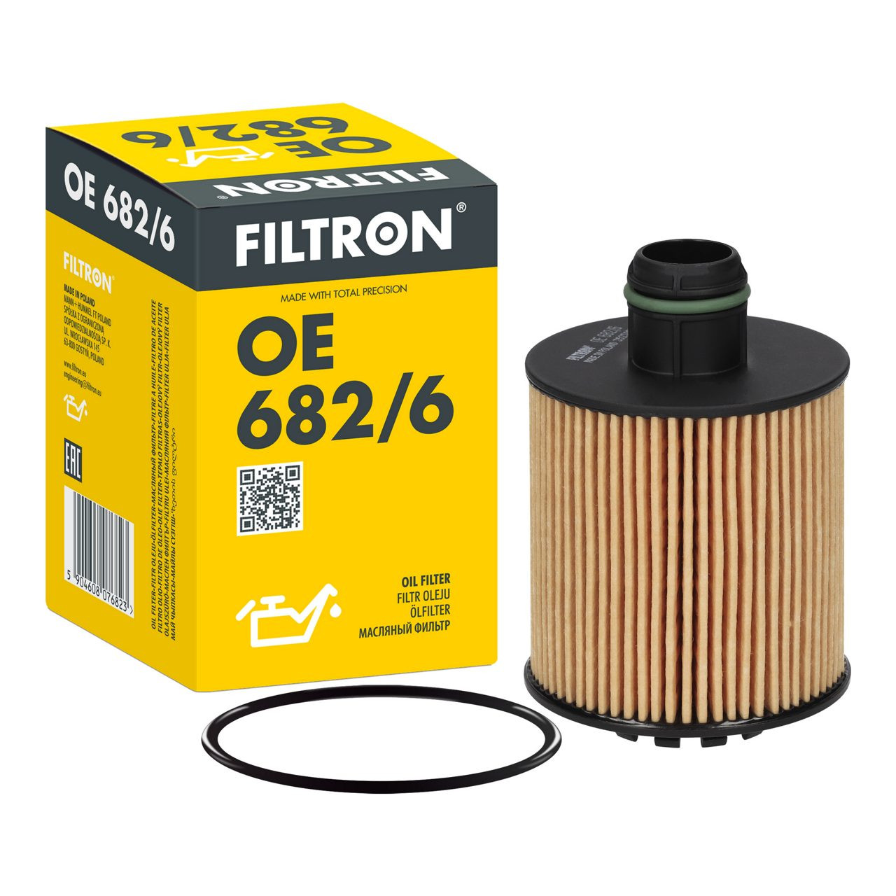 FLT-OE682/6 YAĞ FİLTRESİ CORSA E / COMBO D / EGEA / 500 / DOBLO II / FIORINO / MİTO EURO 6 1.3JTD