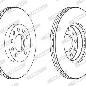 FRD-DDF1191 FREN DİSKİ VECTRA C 02-08 / ÖN HAVALI 285-5 (SET)