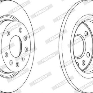 FRD-DDF1288 FREN DİSKİ VECTRA C 02-08 / ARKA DÜZ 278-5 (SET)