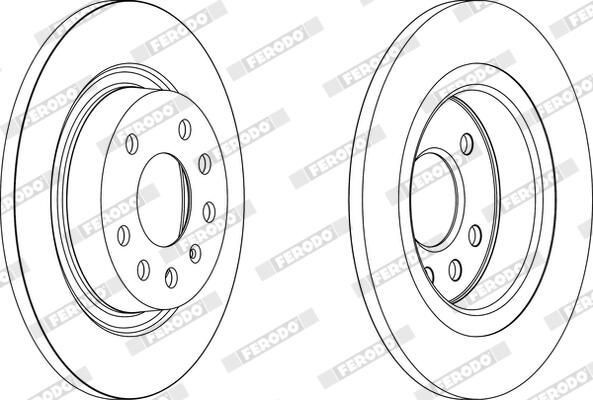 FRD-DDF1288 FREN DİSKİ VECTRA C 02-08 / ARKA DÜZ 278-5 (SET)