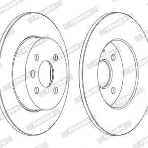 FRD-DDF1313C FREN DİSKİ ASTRA H 04-09 / COMBO C 01-12 / MERIVA A 03-10 / ARKA DÜZ 264-4 (SET)