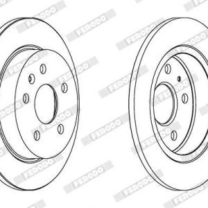 FRD-DDF1804C FREN DİSKİ INSIGNIA A 08-18 / ARKA DÜZ 292-5 (SET)