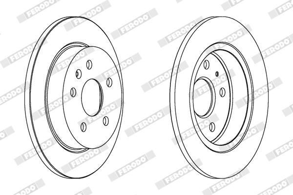 FRD-DDF1804C FREN DİSKİ INSIGNIA A 08-18 / ARKA DÜZ 292-5 (SET)