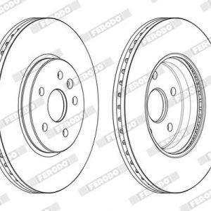 FRD-DDF2385C FREN DİSKİ ASTRA K 16= / MOKKA 12= / TRAX 12-14 ÖN HAVALI 300-5 (SET)