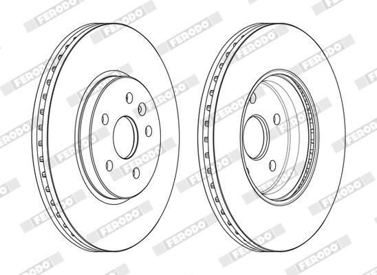 FRD-DDF2385C FREN DİSKİ ASTRA K 16= / MOKKA 12= / TRAX 12-14 ÖN HAVALI 300-5 (SET)