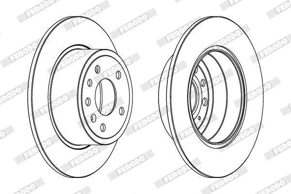 FRD-DDF811 FREN DİSKİ VECTRA B 95-03 / ARKA DÜZ 286-5 (SET)