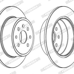 FRD-DDF814C FREN DİSKİ VECTRA B  95-03 / ARKA DÜZ 270-4 (SET)