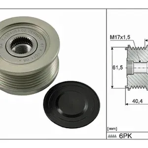 INA-535011510 KASNAK ŞARJ DİNAMO ASTRA H / VECTRA C / SIGNUM / ZAFIRA Z16DTH / DOBLO 1.3-1.9 / BRAVA / BRAVO / GRANDE PUNTO / İDEA / MAREA / PALIO / IDEA 1.9D