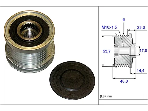 INA-535020410 KASNAK SARJ DINAMO OPEL ASTRA J / INSIGNIA / ZAFIRA C 2.0 CDTI 11=