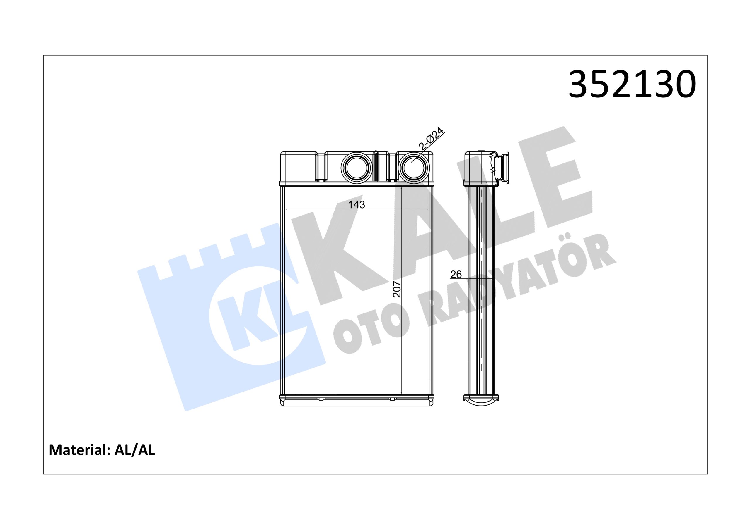 KLE-352130 RADYATÖR KALORİFER INSIGNIA 08-17 / MERIVA B 10=