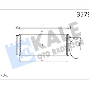 KLE-357980 RADYATÖR KLİMA CORSA E 15=