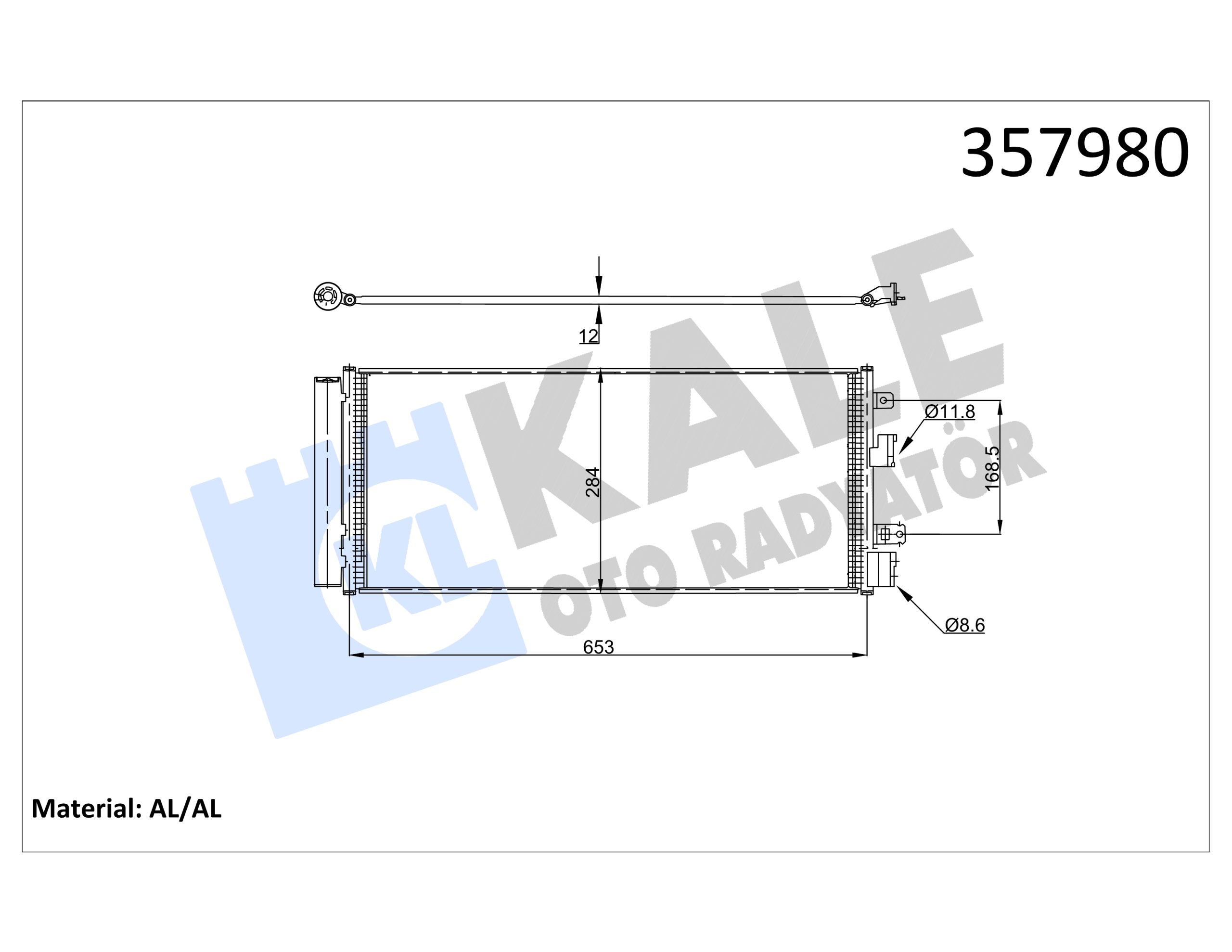 KLE-357980 RADYATÖR KLİMA CORSA E 15=