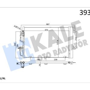 KLE-393400 RADYATÖR KLİMA ASTRA H 04-10 1.4-1.6