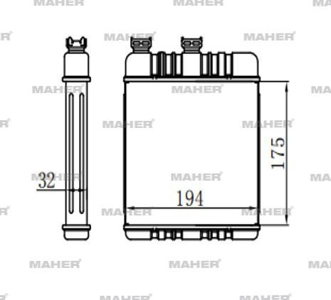 MHR-14713 RADYATÖR KALORİFER ASTRA G  98-07 / ZAFIRA A 99-05 / ZAFIRA B 05-11 / BEHR TİPİ BRAZING