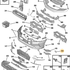 MOPAR 98334698DX DS9 PANJUR AMBLEMİ