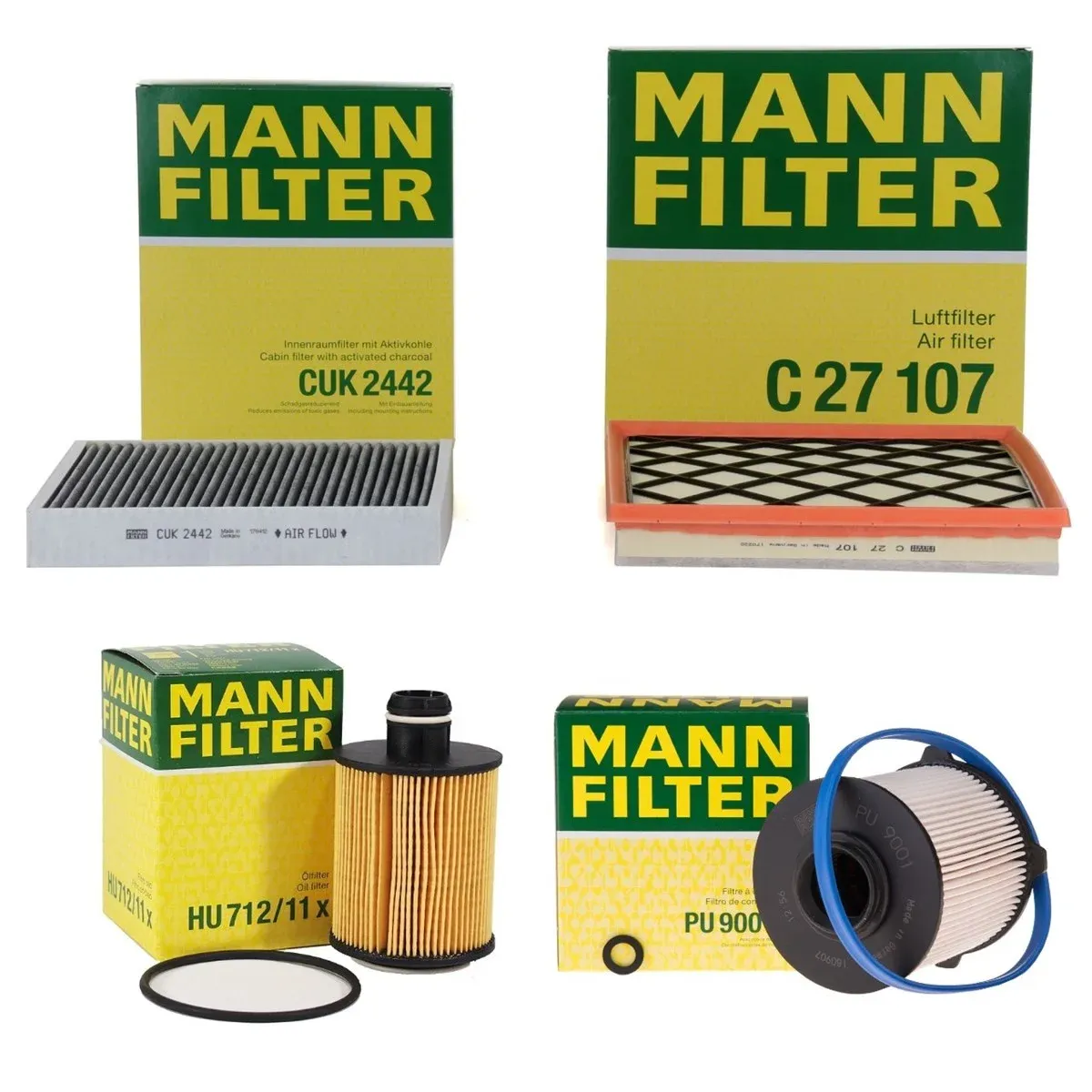 OPEL ASTRA J 1.3 DİZEL PERİYODİK BAKIM FİLTRE SETİ MANN MARKA