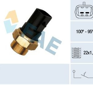 FAE-37280 MÜŞÜR FAN ASTRA F / VECTRA A-B / CORSA B / OMEGA B 94-02 95-100 °C 2 OVAL 2 FISLI