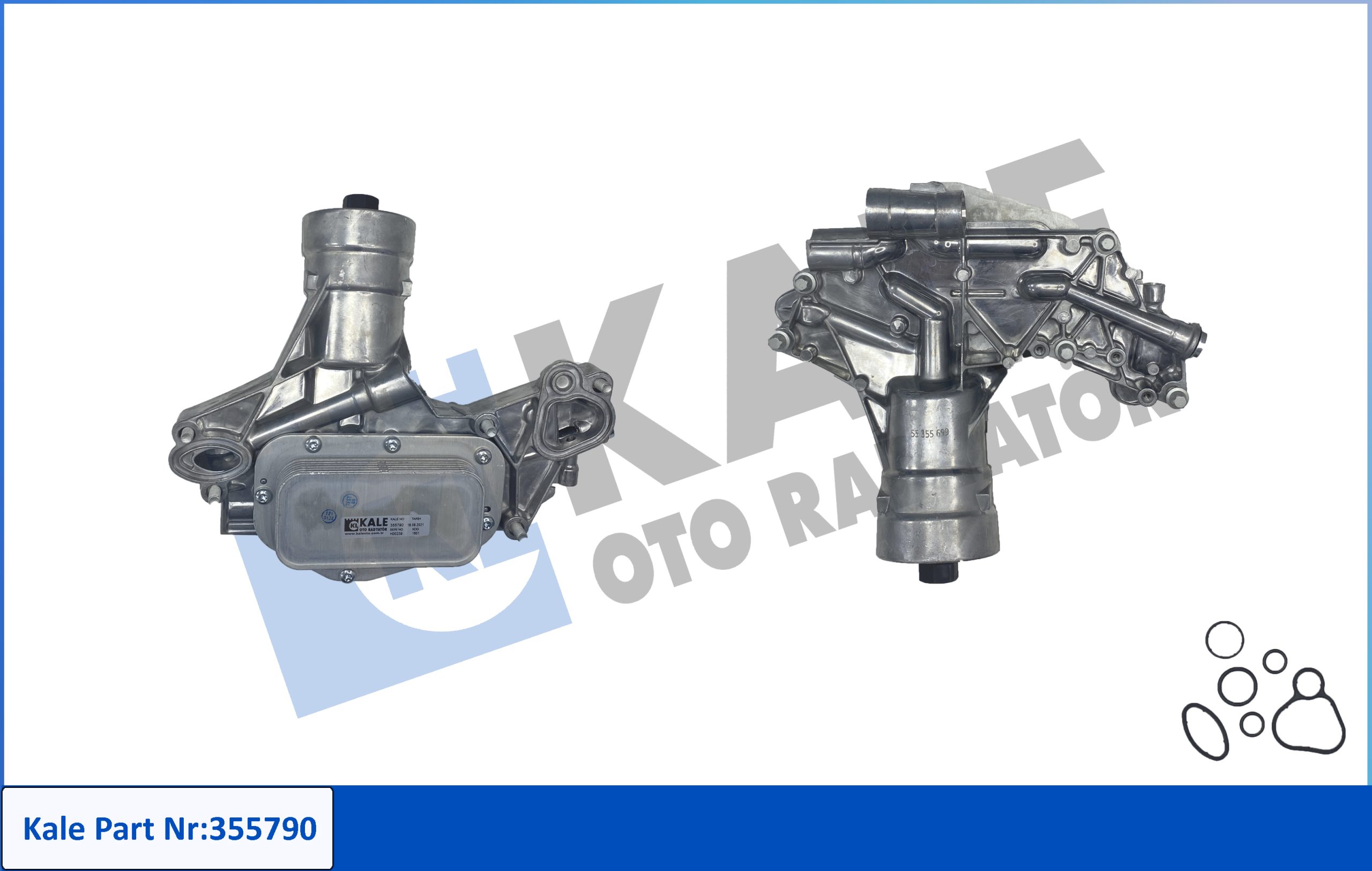 KLE-355790 YAĞ SOĞUTUCUSU ASTRA J / ZAFIRA B / CORSA D / CORSA E / SAAB 9.5 A16LET-Z16LET-A16XNT-Z16XNT