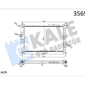 KLE-356990 RADYATÖR SU ASTRA F 91-98 / 1.7 D M-T MEKANİK