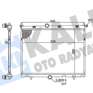 KLE-363205 RADYATÖR SU CORSA F / 208 II / 2008 II DV5RCF-DV5RD-EB2FAD-F12XEL-D15DT-EB2FAMD