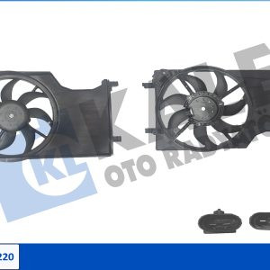KLE-387220 FAN RADYATÖR OPEL CORSA E 1.2 1.4 BENZİNLİ DAVLUMBAZLI FAN MOTORU