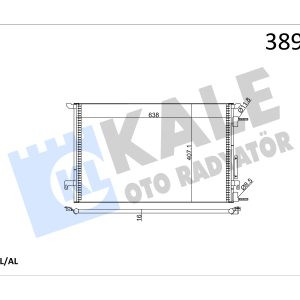 KLE-389000 RADYATÖR KLİMA VECTRA C 02-08 1.6 16V