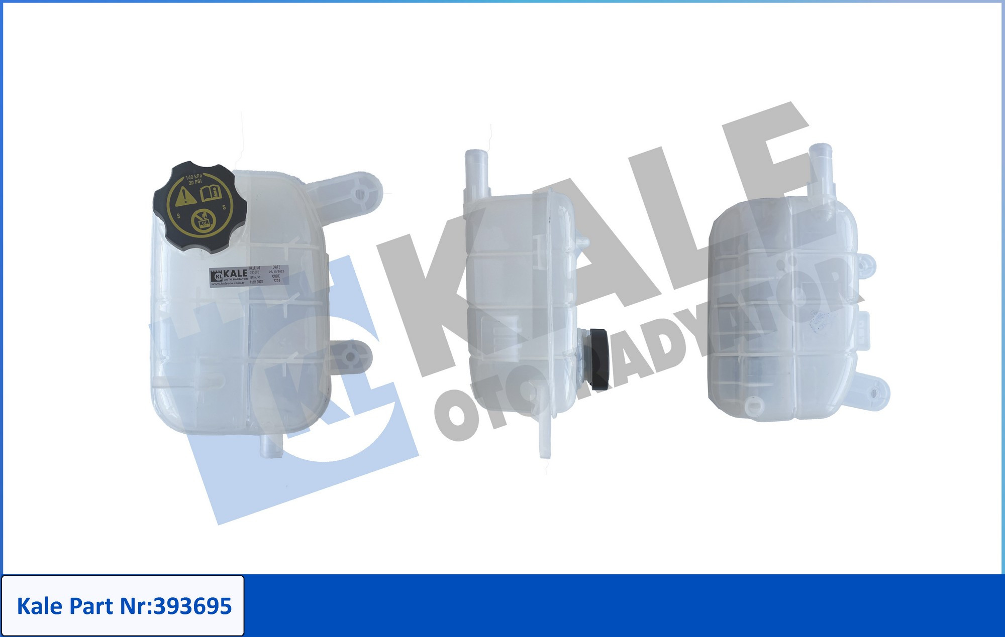 KLE-393695 YEDEK SU DEPOSU MOKKA / MOKKA X / TRAX A14NET-B14NET-D14NET-A16XER-B16XER-A17DTS