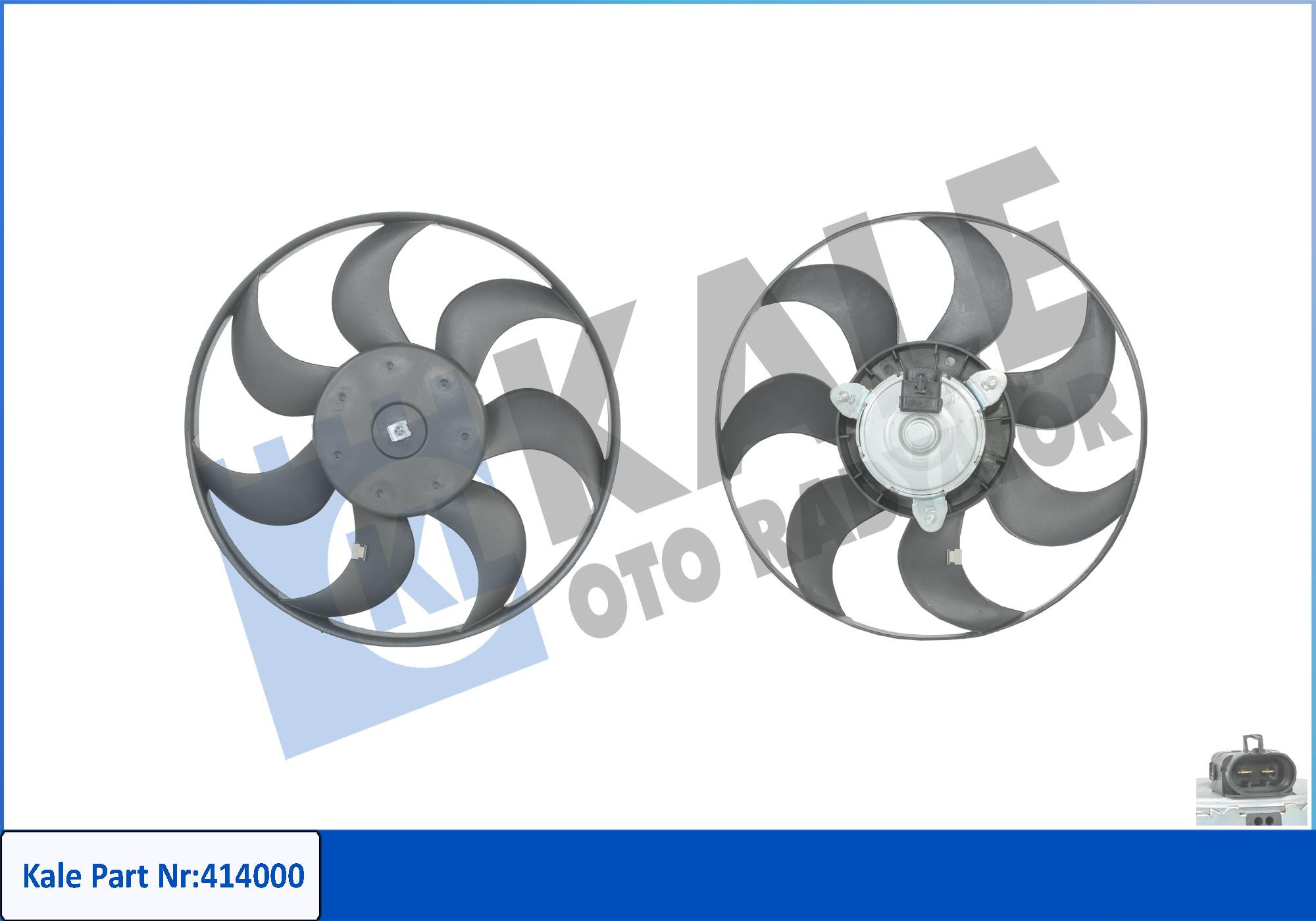 KLE-414000 FAN RADYATÖR ASTRA F 91-98 / VECTRA A 88-95 / 1.4-1.6-1.7 D-1.8-2.0