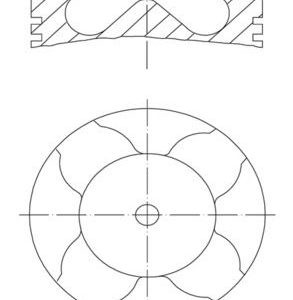 MHL-007PI00163000 PİSTON SEGMANLI LINEA / DOBLO / ASTRA J / COMBO D 09= 1.6JTD-A16FDL EURO5 STD 80mm