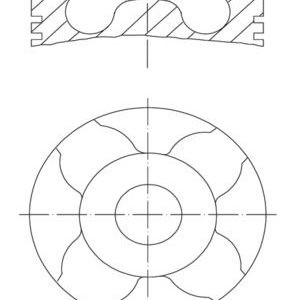 MHL-0100400 PİSTON SEGMANLI PALIO / ALBEA / DOBLO / CORSA C 1.3JTD-Z13DT 70HP STD 69.6mm