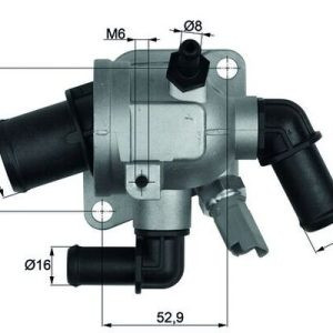 MHL-TI17388 TERMOSTAT ASTRA H / DOBLO 01-10 / LINEA 07= 1.3JTD EURO 4 KOMPLE CONTALI SENSORLU 88 CC